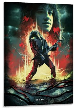 JIAGOL Eddie Munson Poster, Wanddekoration, Film, cooler Wandkunstdruck, Poster, Vintage-Kunst, Raumdekoration, 40 x 60 cm, Rahmenstil