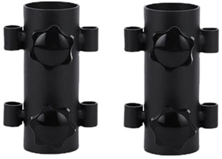 Kueohse Markisenstangen-Befestigungsrohr, Bodenhalterung, Winddicht, Verstellbar, Baldachin-Stützstangenbefestigung, 2 Stück