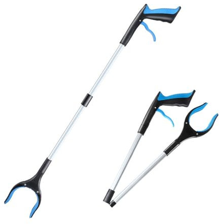 90cm Greifer für Senioren，Faltbar Greifer Zange Teleskop，Teleskop Greifer，Hilfsmittel Für Senioren Im Alltag，Zum Aufsammeln von Müll und Abfällen