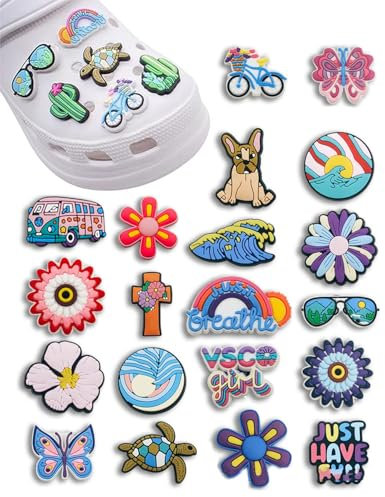 MOPZIJA 20PCS Schuhanstecker, Crocs Anstecker, crocs charms,Schuhe Charms für Kinder, Anstecker Schuhschmuck Für Schuhe DIY, Niedliche Schuhe Dekoration Mädchen, Jungen und Erwachsene,crocs sticker