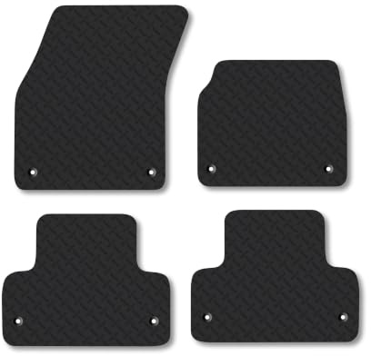 Land Rover Range Rover Evoque (2013-2019) 5mm Rubber Car Mats | Heavy Duty Rubber Tailored Fit Floor Mats Full Coverage Durable Waterproof Accessories Easy Clean Anti Slip Made in the UK