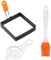 Egg Ring Mould - Stainless Steel Egg Ring Set, Square Egg Mould with Silicone Handle, Frying Pan Pancake Mould, Foldable Egg Cooking Mould Ring