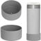 Pack of 2 Silicone Dust Jacket for Stanley Aerolight Transit Thermal Mug 350ML/470MLCompatible with Multiple Thermos Bottles with a Base Diameter of 6.9-7.2cm(No Cup) (Grey)