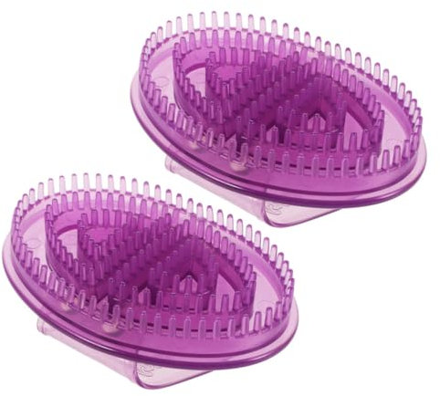 BESTYASH 2 Teilige Meridian Massagebürste Silikon Körpermassagebürste – Handschrubber Zur Entspannung Ergonomisch Und Hautfreundlich – Massagegerät Für Zuhause Und Den Salon