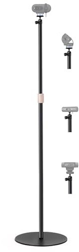 AceTaken Webcam-Bodenständer, 160 cm, kompatibel mit Logitech Brio-101, Brio 100, Brio 301, Brio 300, Brio 501, Brio 500, C270, C310 Webcams