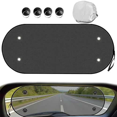 TILONKJ Car Rear Window Sunshade, 100x50cm UV Protection | Breathable mesh, foldable, suction cups included, no view obstruction, for cars, SUVs, vans