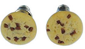 Miniblings Keks Cookie Chocolate-Chip Ohrstecker Miniblings Stecker Weihnachten rund 9mm