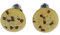 Miniblings Keks Cookie Chocolate-Chip Ohrstecker Miniblings Stecker Weihnachten rund 9mm