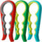 Aifuda Glasöffner, Gummigriff, griffsicher, für Flaschen und Gläser, ideal bei Arthritis und für Senioren, Rot / Grün / Blau, 3 Stück