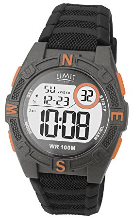Limit Mens 5695.71 LCD Black Silicon Strap Wristwatch