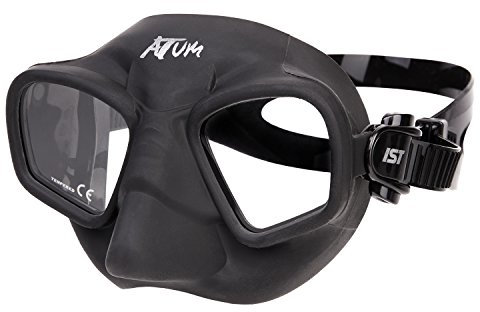 IST MP208 ATUM Low Volume Dive Mask with Twin Lens & Hypoallergenic Skirt, For Scuba Diving, Spearfishing & Freediving