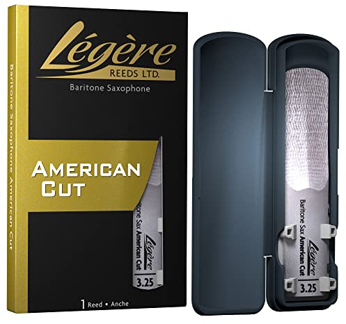 Légère Reeds - Baritone Saxophone Reed, American Cut, Strength 3.25 (BSA3.25) - Premium Synthetic Woodwind Reed