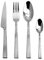 Laguiole Évolution® - Ménagère 16 pièces Collioure - Set de couverts de table en acier inoxydable pour 4 personnes - Manches en acier strié - Compatible Lave-Vaisselle - Présentation coffret cadeau