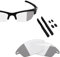 BlazerBuck Anti-salz Ersatzgläser für Oakley Fast Jacket OO9097 - Klares Schwarz Photochrom