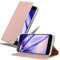 cadorabo Coque pour ASUS ZenFone 4 Selfie Pro en Classy Or ROSÉ - Housse Protection avec Fermoire Magnétique, Stand Horizontal et Fente Carte - Portefeuille Etui Poche Folio Case Cover
