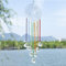 H&D Kristall Regenbogen Sonnenfänger mit Metall Sonnenanhänger, hängendes Glas Chakra Sonnenfänger Kugelprisma für Fenster dekor