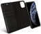 KANVASA iPhone 11 Pro Flip Case Ledertasche 2 in 1 Lederhülle Schwarz Luxus Echtleder Cover Leder Tasche für Original iPhone 11 Pro (5,8 Zoll) - Kabelloses Laden Qi mit Hülle möglich