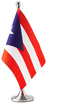 Mflagperft Ibiza-Flaggen für Ricanische Flaggen, klein Puerto Rico Table Flag
