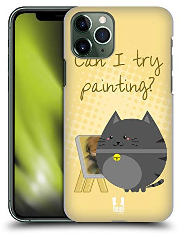 Head Case Designs Dipingere Full Gatti Curiosi Custodia Cover Dura per Parte Posteriore Compatibile con Apple iPhone 11 PRO