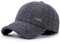 VoilaLove Herren Winter Warm Woolen Tweed Woll Tweed Schirmmütze mit Falten Ohrenschützer Wärmer (Z Grau)