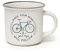 Legami - Tazza Cuppuccino in Porcellana New Bone China, Tazza da Colazione, Mug Caffè Thé Lavabile in Lavastoviglie, Diametro 10 cm, Capacità 350 ml, Tema Bike Lover