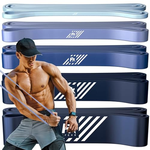 FX FFEXS Fitnessbänder - Resistance Bands Set Widerstandsbänder Kraftraining - Strength Training Equipment - Gummiband & Fitnessband für Pull Ups