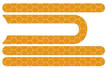 DemiawakingUK Adesivi Riflettenti per Monopattino Elettrico Decalcomanie Strisce Riflettenti di Sicurezza Notturna per per Ruota Anteriore e Posteriore per Monopattino M365 PRO (Arancione)