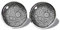 Paisley Silber-Grau Ohrstecker ABOUKI Damen Mädchen Kind Kinder Edelstahl Ohrschmuck Motiv Paisleymuster handgefertigte Ohrringe silber-farben