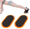 Sliding Disks, Gliding Disc Fitness Training, 2Pcs Ovale Yoga Sliding Disks Sport Fitness Disc Training Slider Übung Workout Slide Mat Ausrüstung für Core Training und Home Workouts
