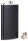 TANEAXON Flasque de Poche en PU Cuir Pour Whisky avec Entonnoir Acier Inoxydable et Boîte Noir 340 ml