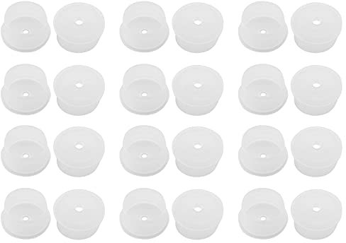 JCBIZ 24pcs Press in Medical Syringe Bottle Adapter 24mm Dosing Adapters for Hospitals, Clinics