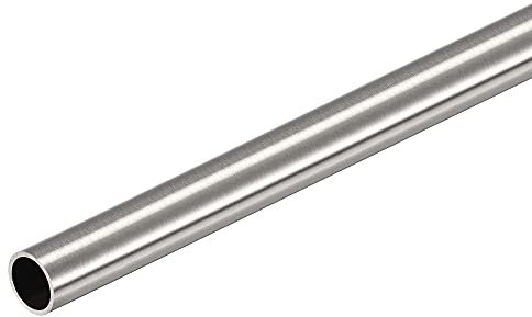 sourcing map 304 Edelstahl Rohr 12mm Außendurchmesser, Nahtlose Gerade Rundrohr 1mm Wandstärke, Runde Edelstahlrohr 300mm Länge, Industrie Präzision Metallrohr für Geländer Handläufe Basteln