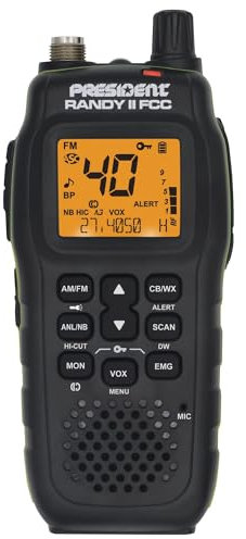President Randy II FCC - First FCC Approved AM/FM Handheld CB Radio