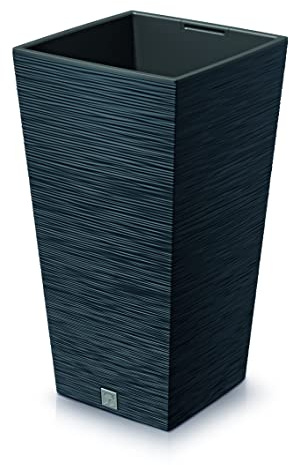 URBNLIVING XXL Extra Large Square Tall Modern Look Planter Flower Plant Pot Indoor Outdoor Garden Decor (Anthracite)