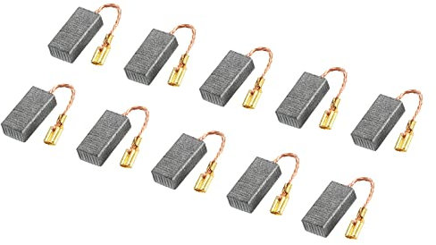 PATIKIL Carbón Cepillos 15x8x5mm para Eléctricos Motores Eléctrica Herramienta Angular Amoladora Mesa Sierra Repuesto Pieza Reparación, 10 Paquete