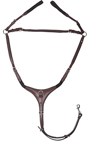 QHP Vorderzeug Luxury verstellbar gepolstert (Warmblut, braun)