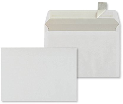 Briefumschläge DIN C6 114x162 mm haftklebend ohne Fenster Briefhüllen 100542 (25)