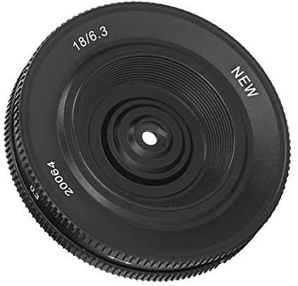 18mm F6.3-objektiv, Ultratunn Lins APS C Prime Fast Lins, Kompakt Spegellös Kameralins, FX-fäste Optisk Glaskameralins för X A1 X A10 X T1 X T100 X PR01 X E1 X E2S