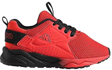 Kappa SAN Puerto EL Kid Low-top, Rot Schwarz, 32 EU
