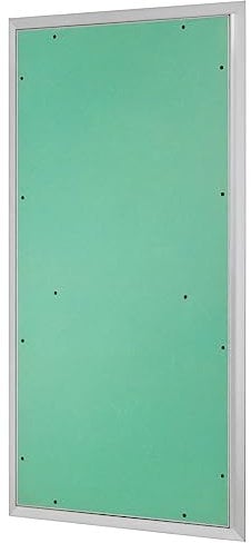 Revisionsklappe Trockenbau 500 x 1000 mm – Revisionstür - Wartungsklappe mit 12,5 mm imprägnierter GK-Einlage und Druckverschluss – aus korrosionsbeständigem Aluminium – befliesbar – MW multi werkzeug