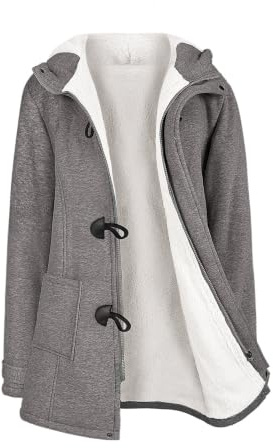 Vancavoo Cappotto Donna Invernale Felpa con Cappuccio Caldo Giacca Casual Slim Autunno Giubbotto Eleganti Felpa Cardigan con Tasche