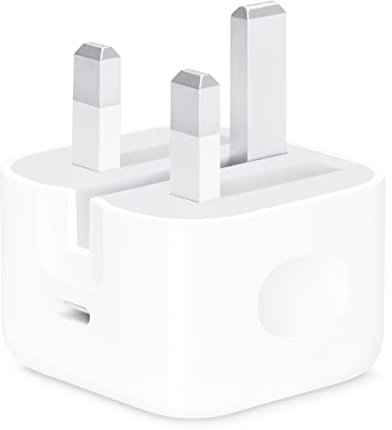 20W USB-C Fast Charger Plug | Power Delivery Adapter for iPhone 16/16 Plus/16 Pro/16 Pro Max, iPad Pro/Air/Mini, 15/14/13/12/11, SE (2022) – White