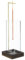 uxcell Porte-encens moderne Encensoir avec récupérateur de cendres en verre amovible, pour décoration de chambre, yoga, méditation