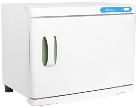 Sinobay Chauffe-Serviettes pour cosmétiques - Compresses - Serviette chauffante - Lumière UV - Stérilisateur - Salon de Coiffure - Grand Volume de 23L litres - Convient pour 20 à 30 Serviettes