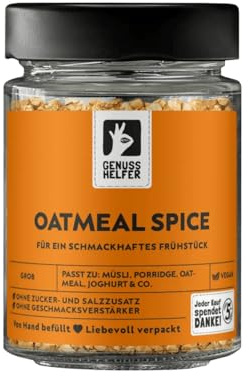 Bremer Gewürzhandel Oatmeal Spice, Gewürz-Topping für Haferbrei & Porridge, vegan, 55g im Glas