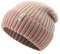 Sterntaler Strickmütze mit Umschlag - Lässige Mädchen Beanie - Winter Mütze Two Tone - Babymütze mit Rippenstrick Muster - zartrosa, 49