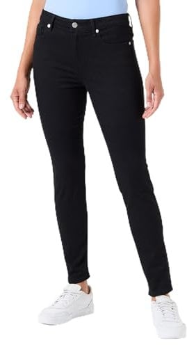 Tommy Hilfiger Donna Jeans Como Skinny Fit Vita Media, Nero (Black), 25W/32L