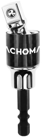 MACHOMAN Prolunga adattatore oscillazione presa girevole, Adattatore trapano presa 3/8Dr. Girevole 1/4 (esagono) Adattatore presa giunto universale Prolunga di alimentazione
