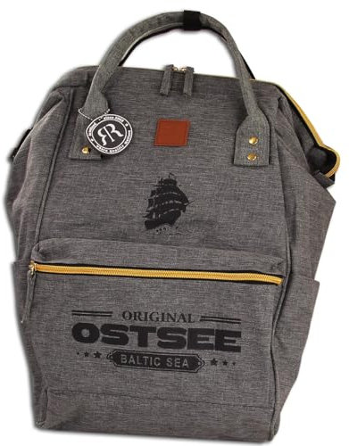 Robin Ruth Rucksack Baumwolle grau ORG101J Baumwolle