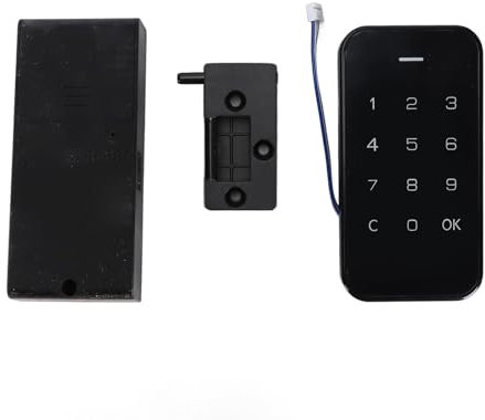 Elektronisches Schrankschloss-Set, Touchscreen-Bedienung, Hochsicheres, Verschlüsseltes Passwortschloss, Schrankschloss für Schränke, Türbeschläge und Schlösser